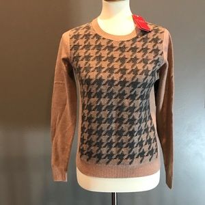 PURE Collection 100% Cashmere Houndstooth size 2